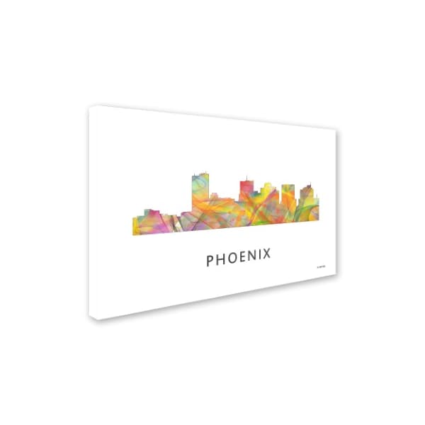 Marlene Watson 'Phoenix Arizona Skyline WB-1' Canvas Art,16x24